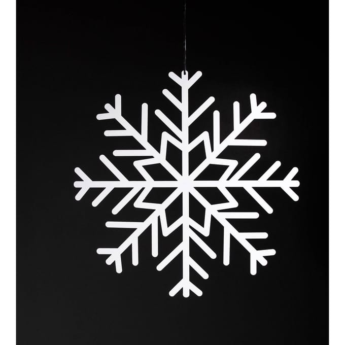 Kerstkaarten houder - Sneeuwvlok - Wit - Metaal - Kerstversiering - Kaartenhouder - Kerstkaart hanger
