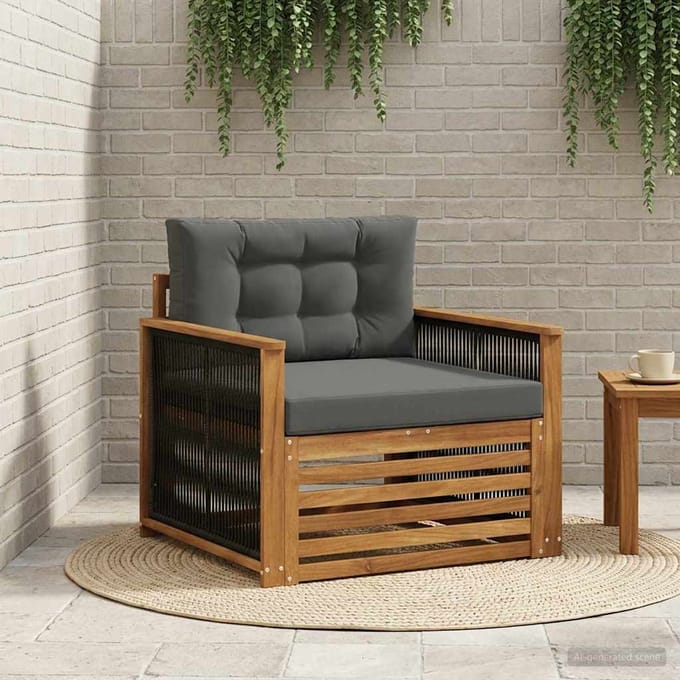 vidaXL - Buiten - Midden - Sofa - Naturel