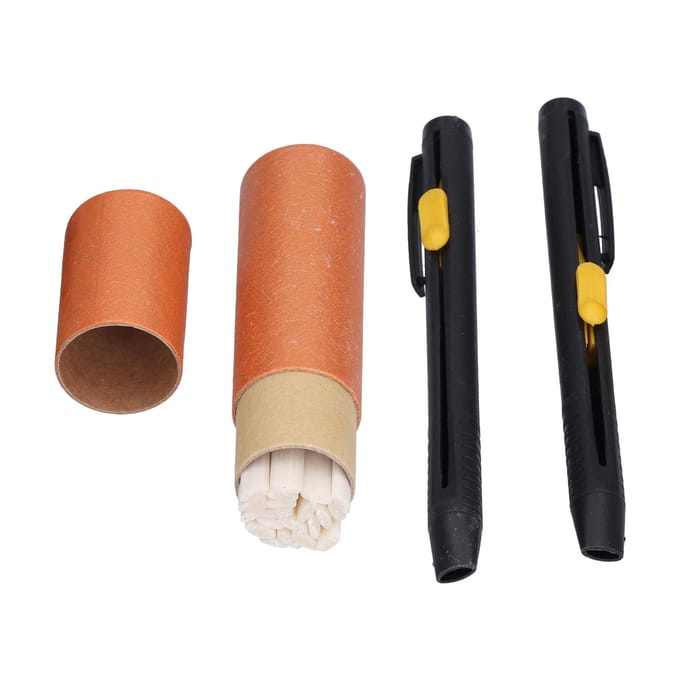 2 pcs Crayon craie de couture sans taille-crayon en plastique pour tailleur avec recharges pour bricolage