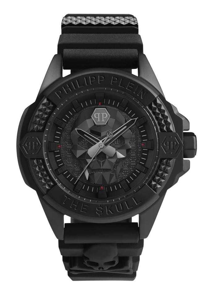 Philipp Plein PWAAA0721 De Schedel Herenhorloge 44mm zwart