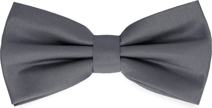Ladeheid Vlinderdas - Strikjes voor Heren - Lengte: 12 cm, Breedte: 6 cm - Grafiet - LA-EA-BMM