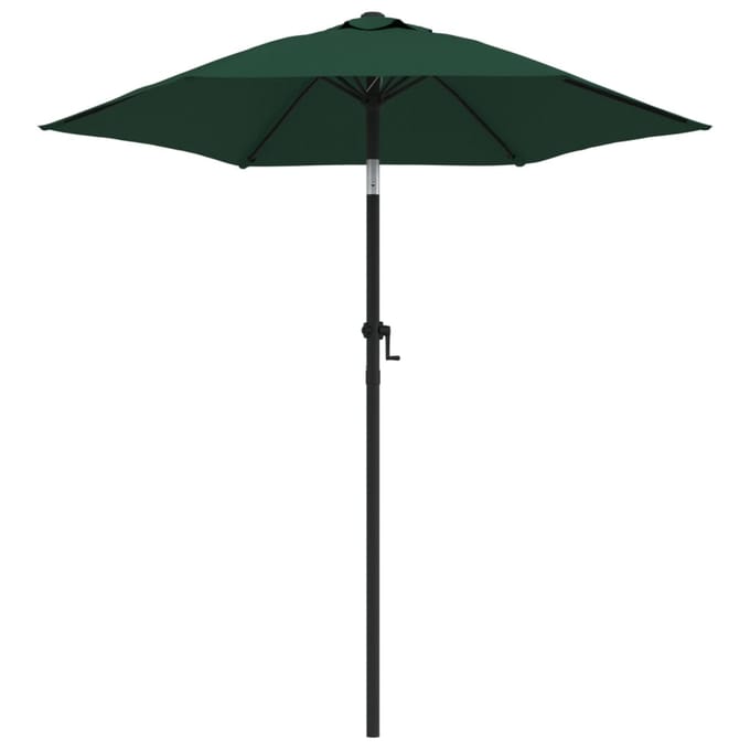 vidaXL - Parasol - 200x224 - cm - aluminium - groen