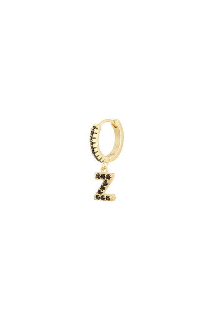 Oorbellen Letter Z Zwart Copper