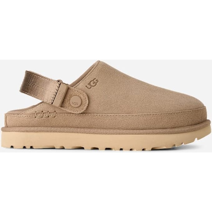 UGG® Goldenstar Clog for Women in Tan, Size 5.5, Suede/Polyester