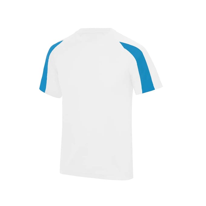 Just Cool Kids´ Contrast Cool T JC003J - Arctic White/Sapphire Blue - 5/6 (S)