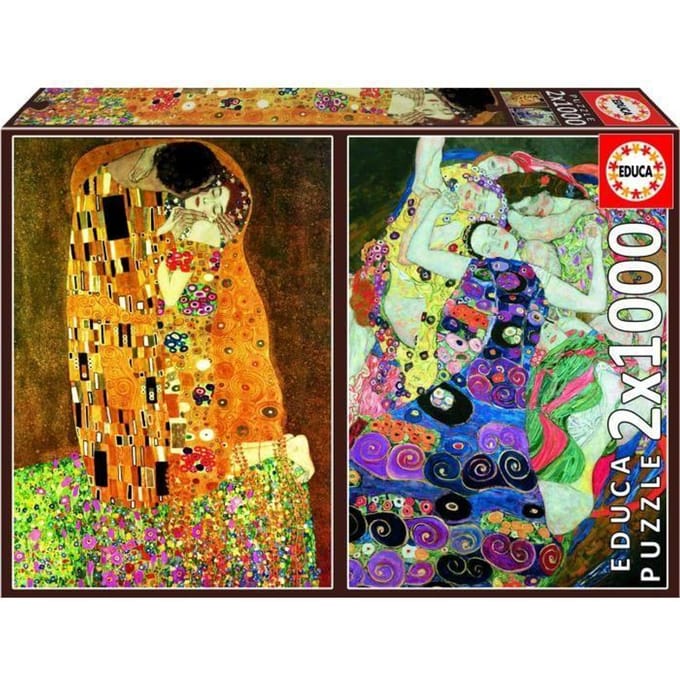 Educa - Puzzel - Klimt - 2 x 1000 stukjes - Legpuzzel - Art collection