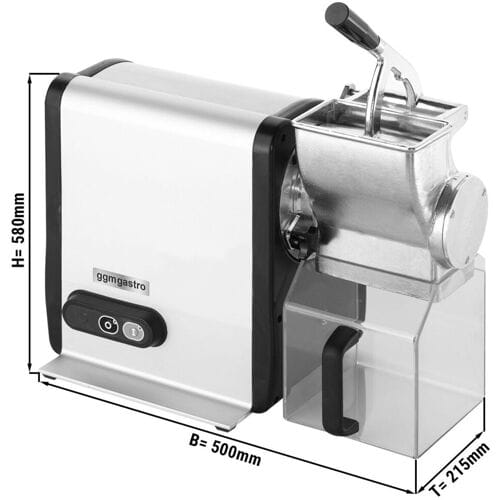 GGM Gastro Kaasraspmachine - voor harde kaas - 750W zilver