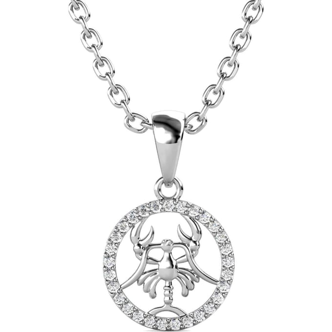 Kreeft Zodiac Hangers - Zilver en Kristal