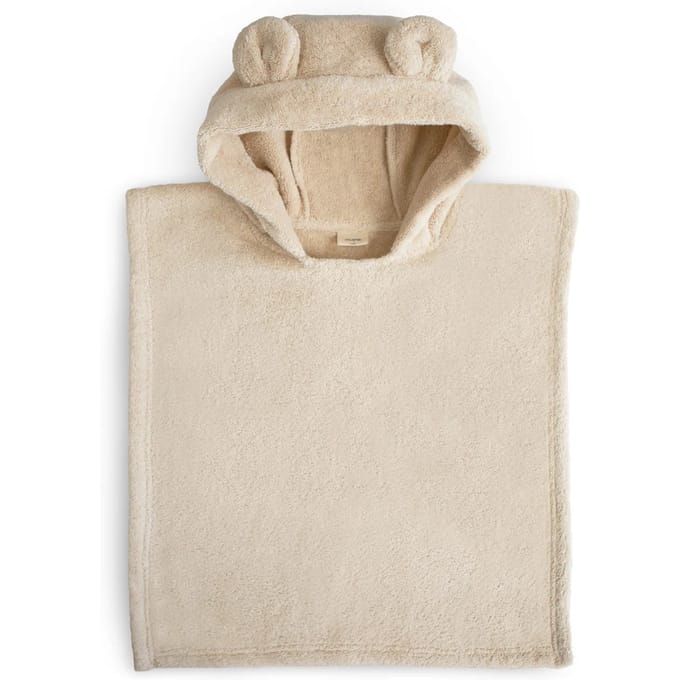 Mushie Poncho Handdoek Beer Fog 1-3 jaar
