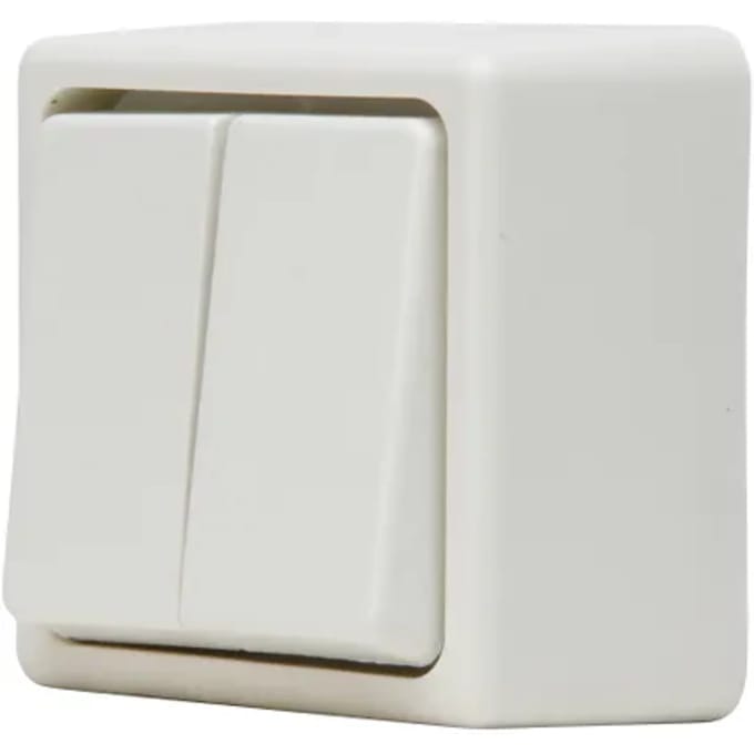 Baseline Serieschakelaar Opbouw Wit