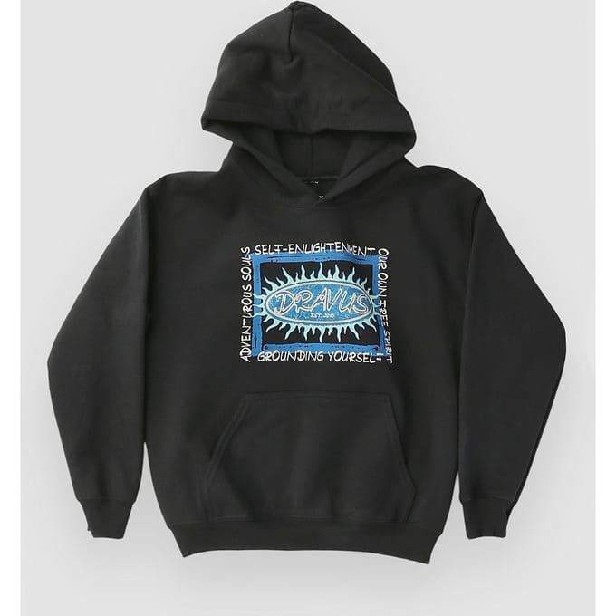 Dravus Retrosurfer Kids Hoodie zwart