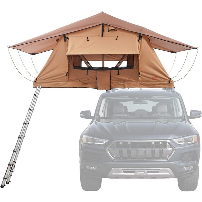 Tente de toit rigide 2-3 personnes imperméable pour Jeep SUV Camion avec échelle