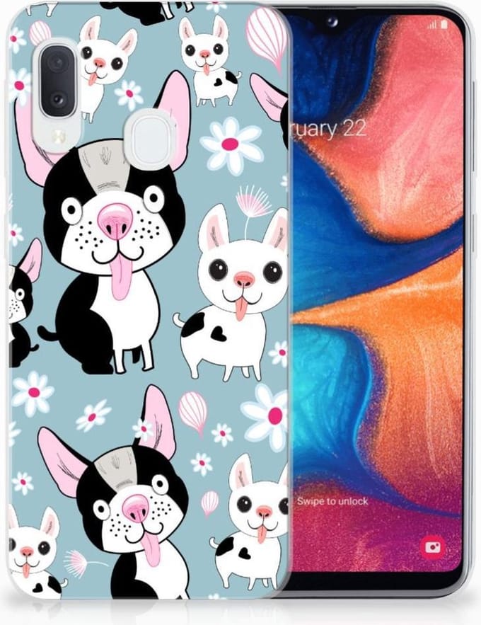 Samsung Galaxy A20e TPU Hoesje Hondjes