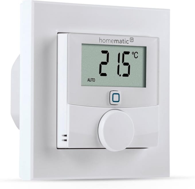 Wandthermostaat Met Schakeluitgang Voor Slimme Vloerverwarming, Wit