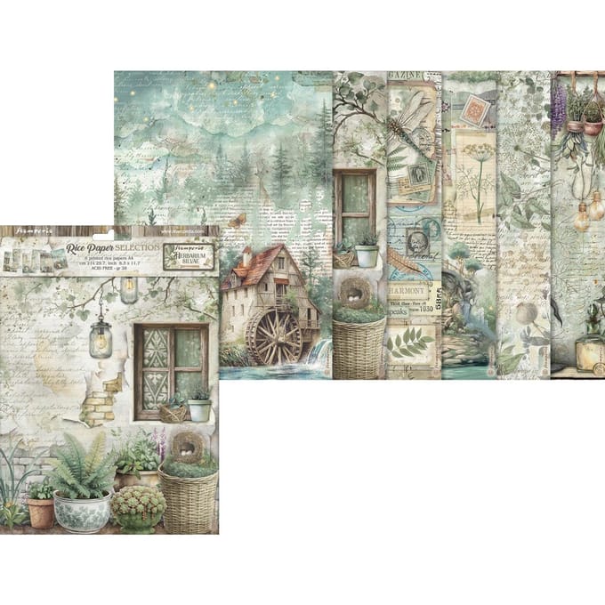 Stamperia - Herbarium Silvae A4 Rice Paper Selection (6pcs) (DFSA4XHS)