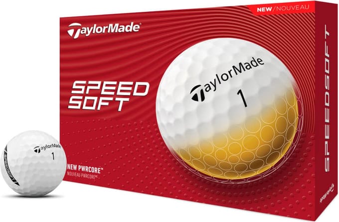 TaylorMade SpeedSoft Golfballen 2024 - Wit - 12 Stuks