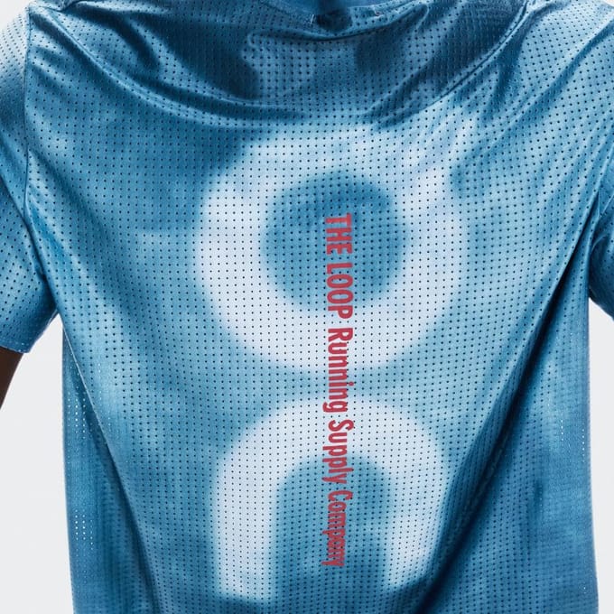 Op x PLEASURES X TheLoop Pace T-shirt Heren Nile 1MF10353859 XL blue