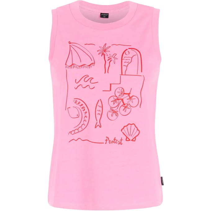 Protest PRTAnother - Singlet Dames - Normale pasvorm - Ronde hals - Mouwloos - Wit