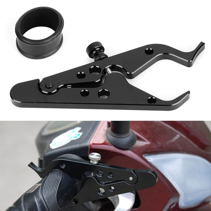 Cruise Gashendel Stuur Bedieningshulp Tool voor Motor Motorfiets zwart