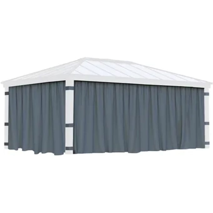 Canopia Gordijnen Grijs Voor Prieel Dallas 533x212cm
