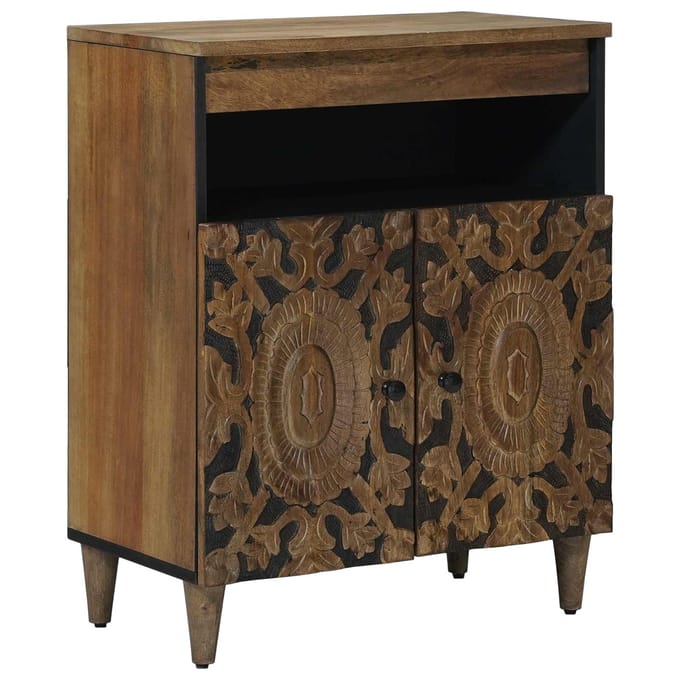 vidaXL - Dressoir - Bruin - 60 - x - 33 - x - 75 - cm - Massief - Mango - Hout