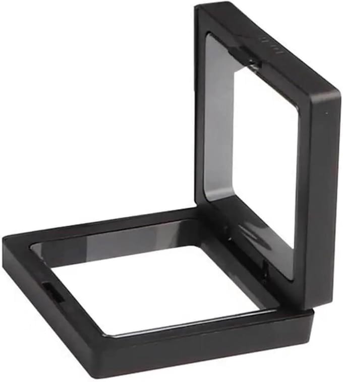 Opbergdoos - Sieraden display - Collecties tonen - 3D zwevend effect - 7cm - Zwart