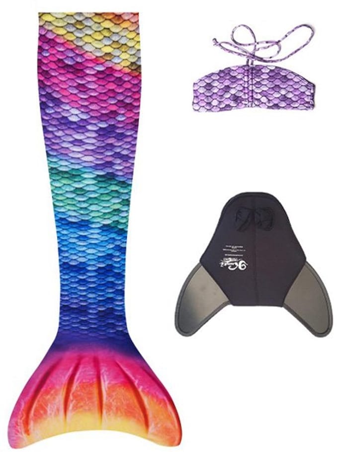 KUAKI Zeemeerminstaart - Set Rainbow - Xs - 8 Jaar