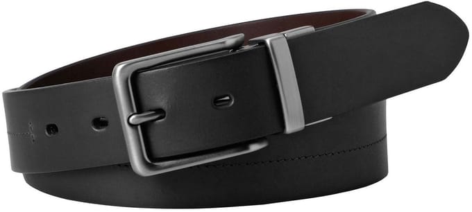 FOSSIL Riem Brandon Reversible Belt W100 Black Zwart Donkerbruin