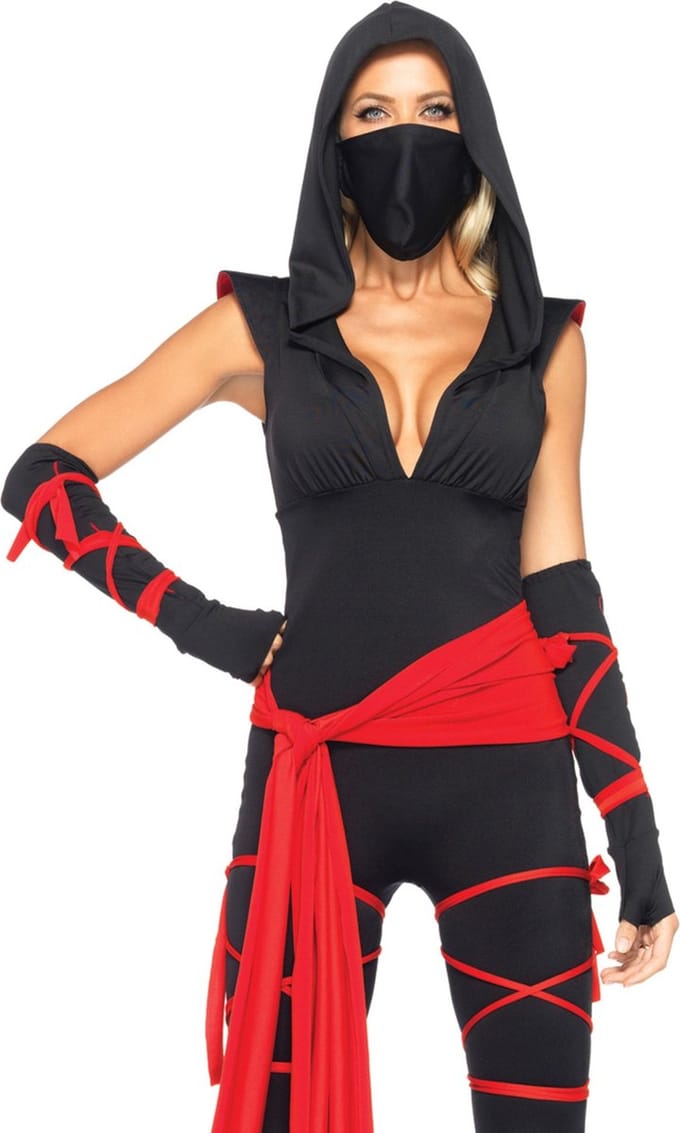 Dodelijke Ninja Combinaison Dames Leg Avenue