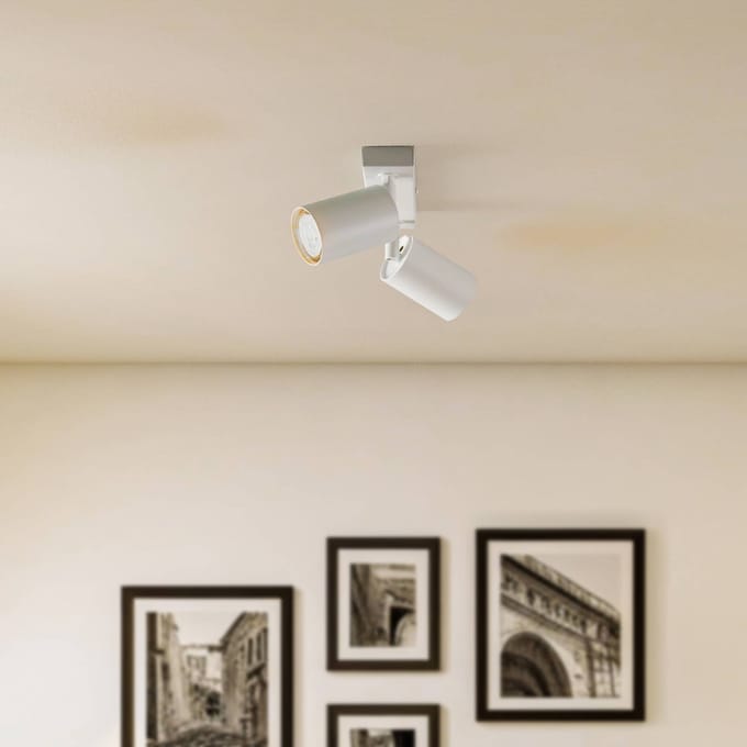 SIGMA Plafondspot Zoom, 2-lamps, wit
