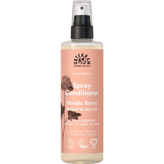 Urtekram Nordic Berry Spray Conditioner Normal To Dry Hair 250 ml
