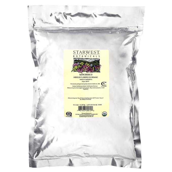 Biologische Hibiscusbloem C/S, 453,6G(1 pond) brown