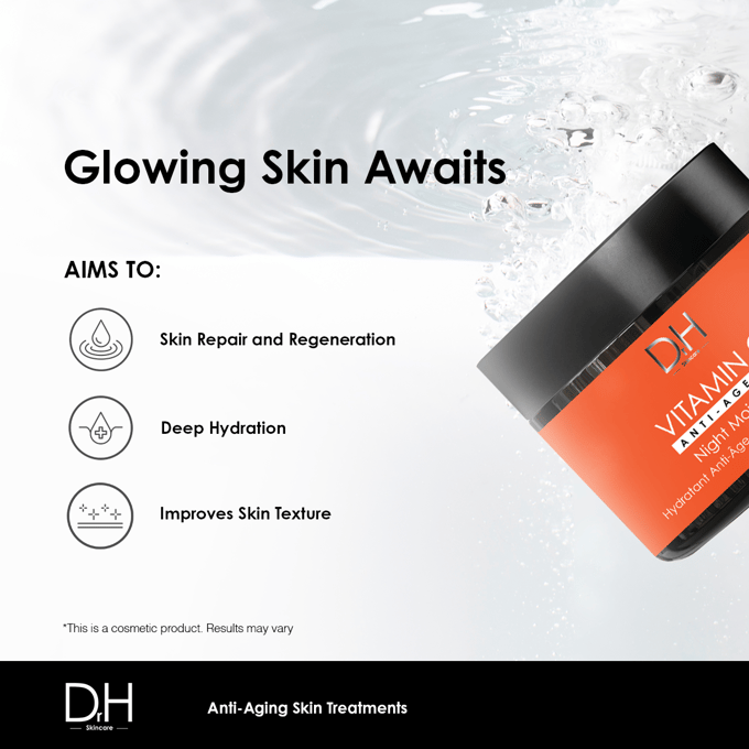 Dr H Vitamine C anti-aging nachtcrème 60 ml