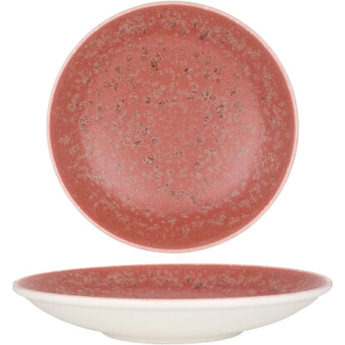 Rinart Diepbord - Rosa - Porselein - 25 cm (900cc) - set van 6