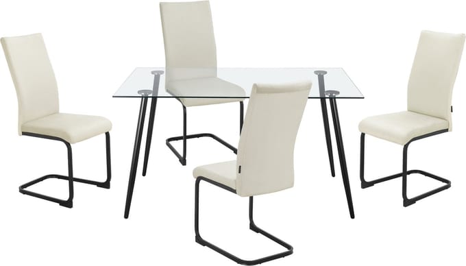 Danny-Eetset - 140 cm - CrÃƒÂ¨me Fluweel