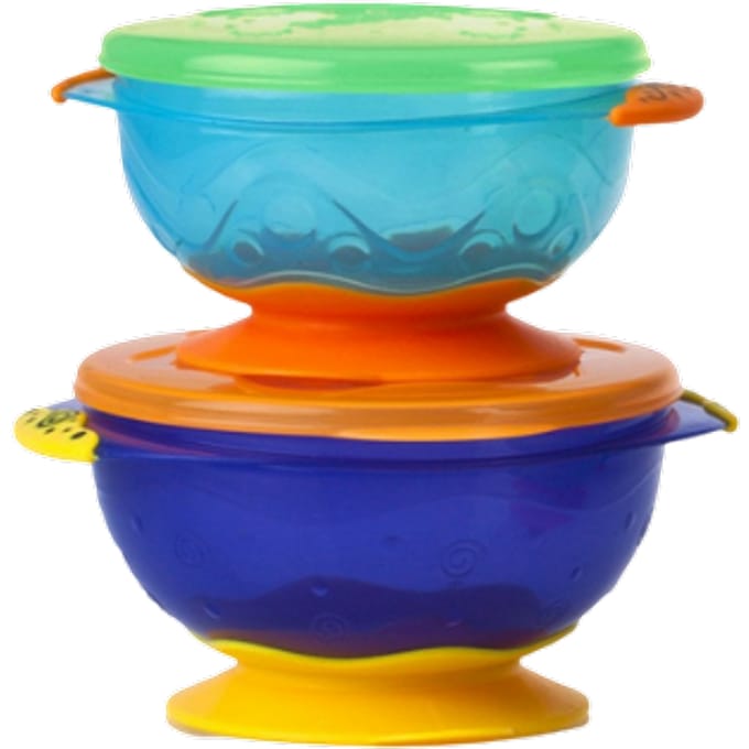 Nuby Muncheez bakjes met zuignap - 2 stuks