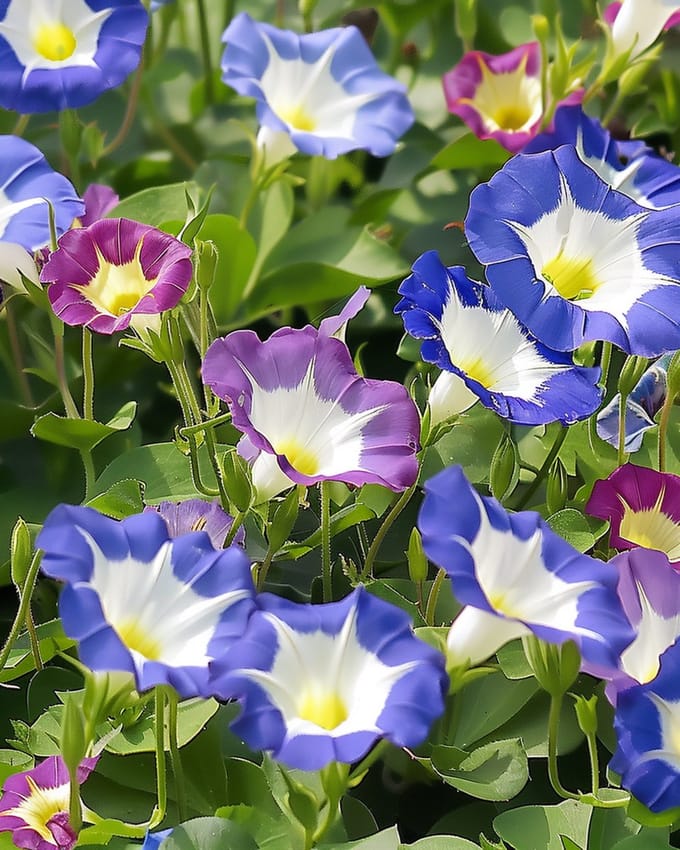 2 sets - Dagschone Zaden Gemengd Convolvulus Tricolor Eenjarig