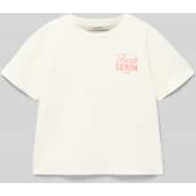 GARCIA Meisjes Print T-shirt Wit Korte mouw