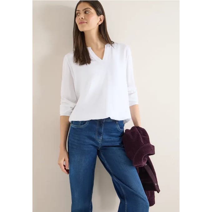 Blouse in effen kleur
