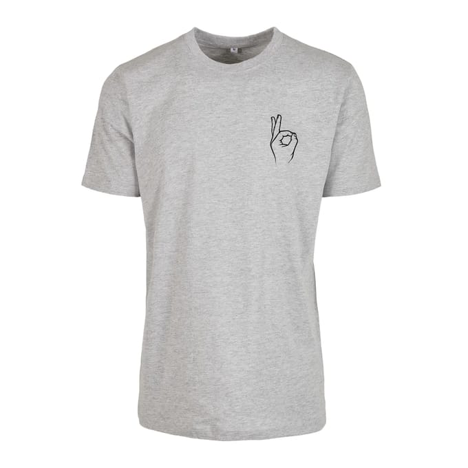 Mister Tee - Easy Sign heather grey Heren T-shirt - M - Grijs