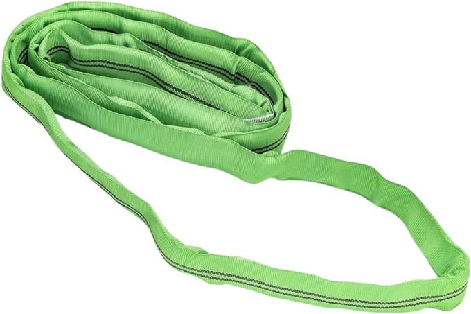 Ronde Sling Sling 2000 KG Groen Lengte 8 Meter Hijsband