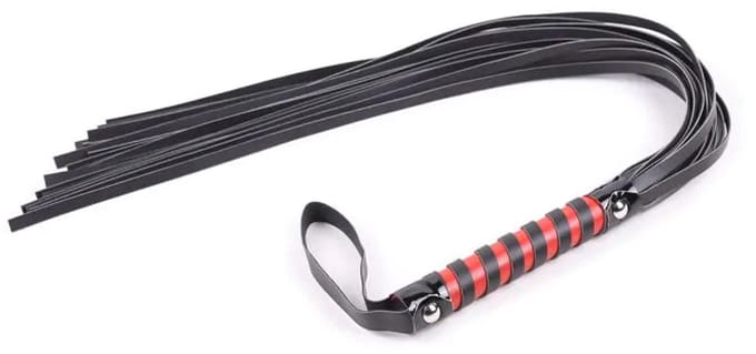 Smart Moves - Striped Flogger - Zwart/Rood