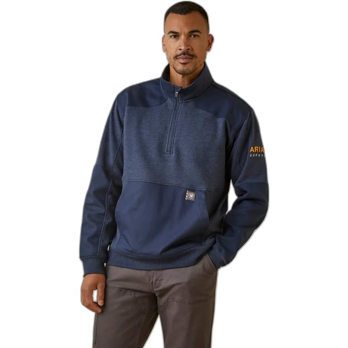 Duracanvas waterdichte 1/4 zip sweater Ariat Rebar Workman
