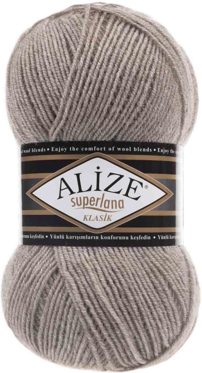 Alize Superlana Klasik Light Brown Melange 207 Pakket 5 Bollen 500 Gram
