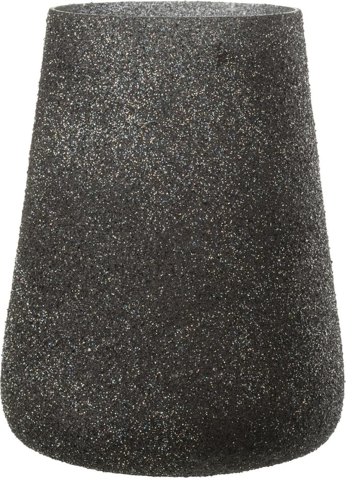 J-Line windlicht Glitter - glas - paars - large