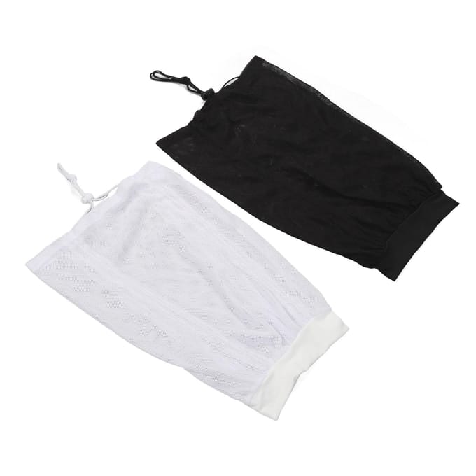 2 STUKS Net Plopping Cap Verstelbaar Multifunctioneel Herbruikbare Net Plopping Bonnet met Trekkoord voor white