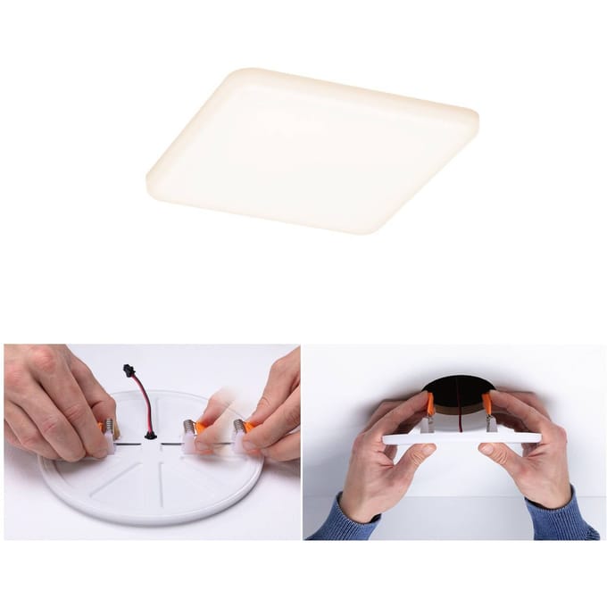 Paulmann 92394 EB Panel Veluna VariFit LED-inbouwlamp LED LED vast ingebouwd 8.50 W Satijn