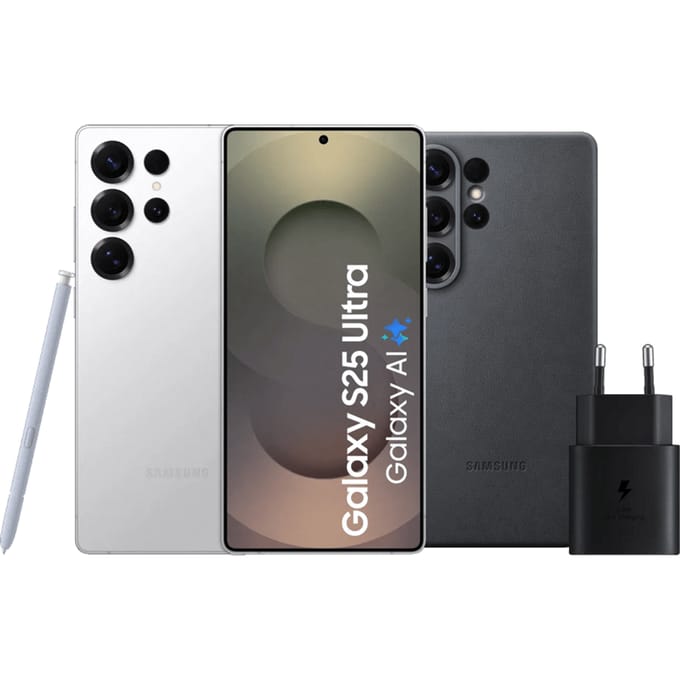 Samsung Galaxy S25 Ultra 256GB Wit 5G + Accessoirepakket