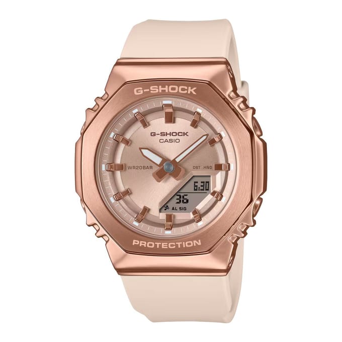 Casio G-Shock GM-S2110PG-4AER Horloge - Kunststof - Crème - Ø 40 mm