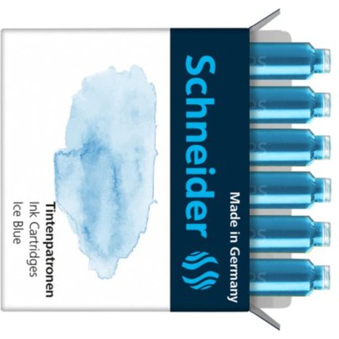 Schneider inktpatronen - pastel IJsblauw - doos 6 stuks - S-166130
